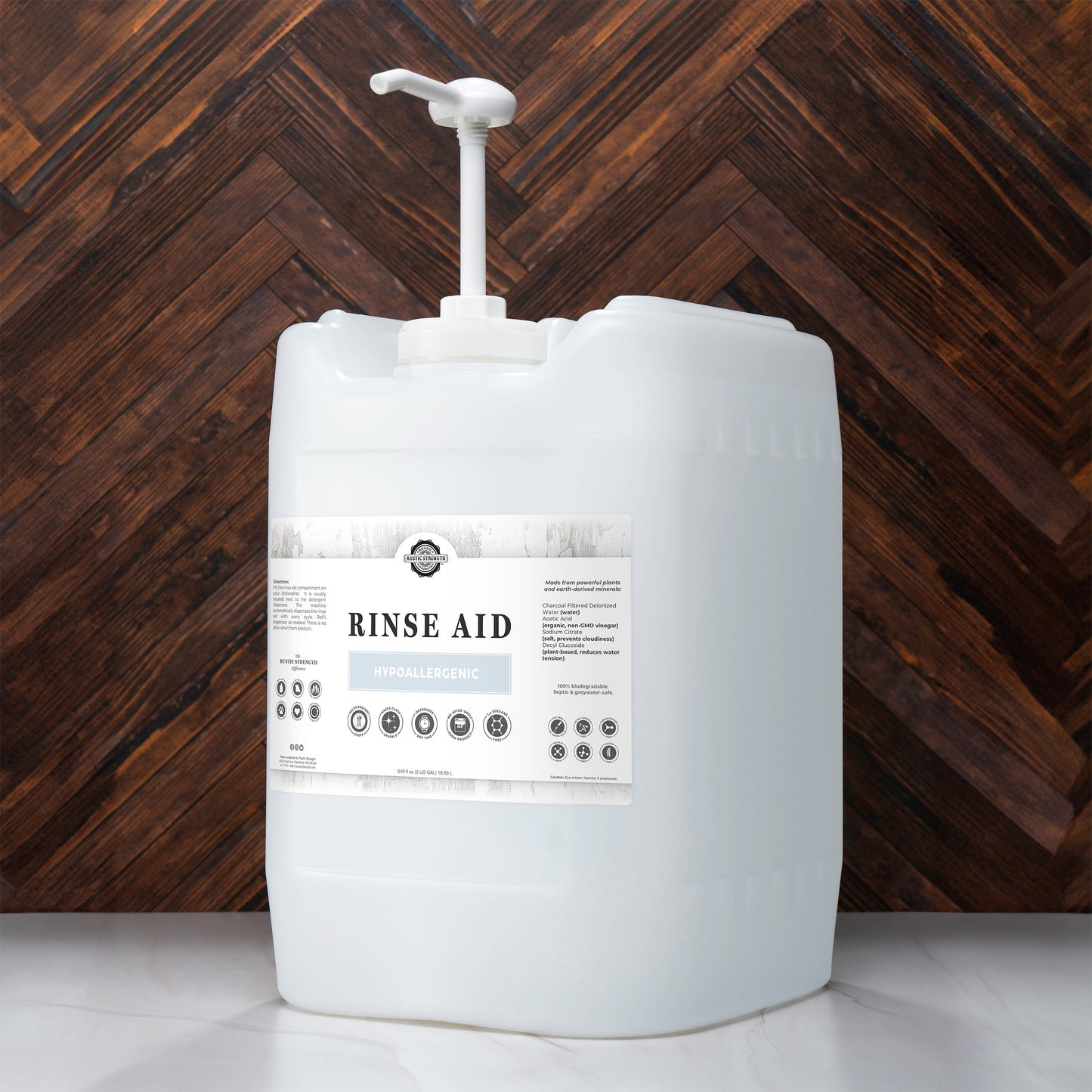Rinse Aid for Automatic Dishwashers | Unscented - Homeland Harvest