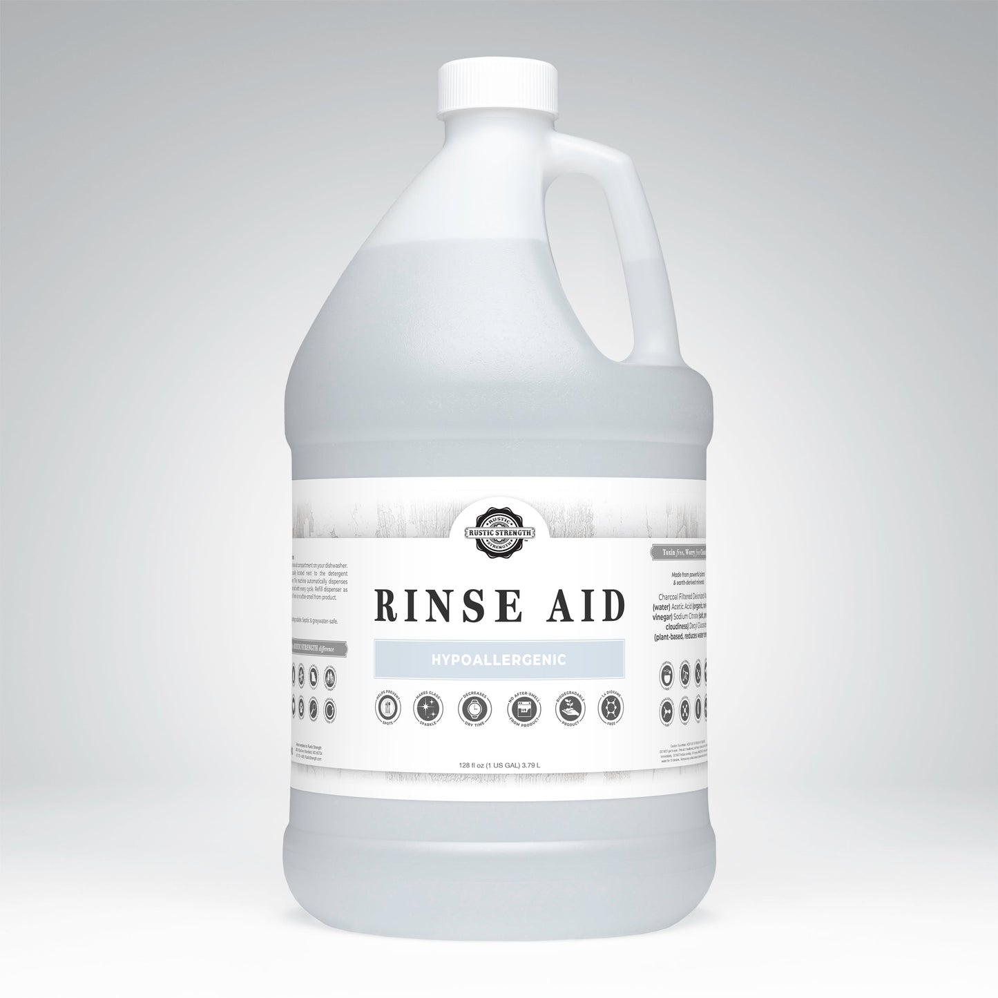 Rinse Aid for Automatic Dishwashers | Unscented - Homeland Harvest
