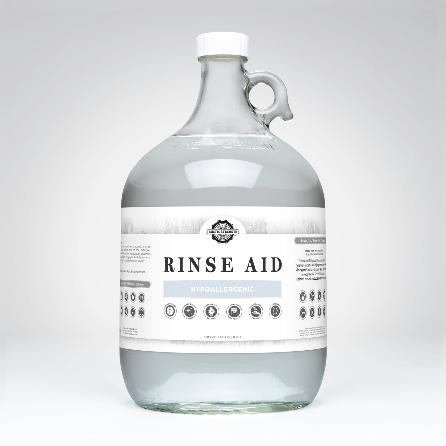 Rinse Aid for Automatic Dishwashers | Unscented - Homeland Harvest