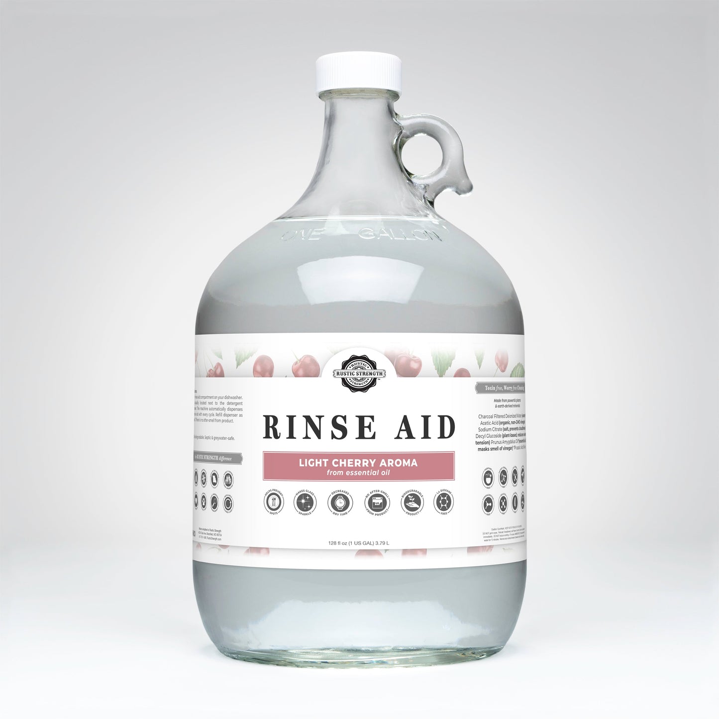 Rinse Aid for Automatic Dishwashers | Light Cherry - Homeland Harvest