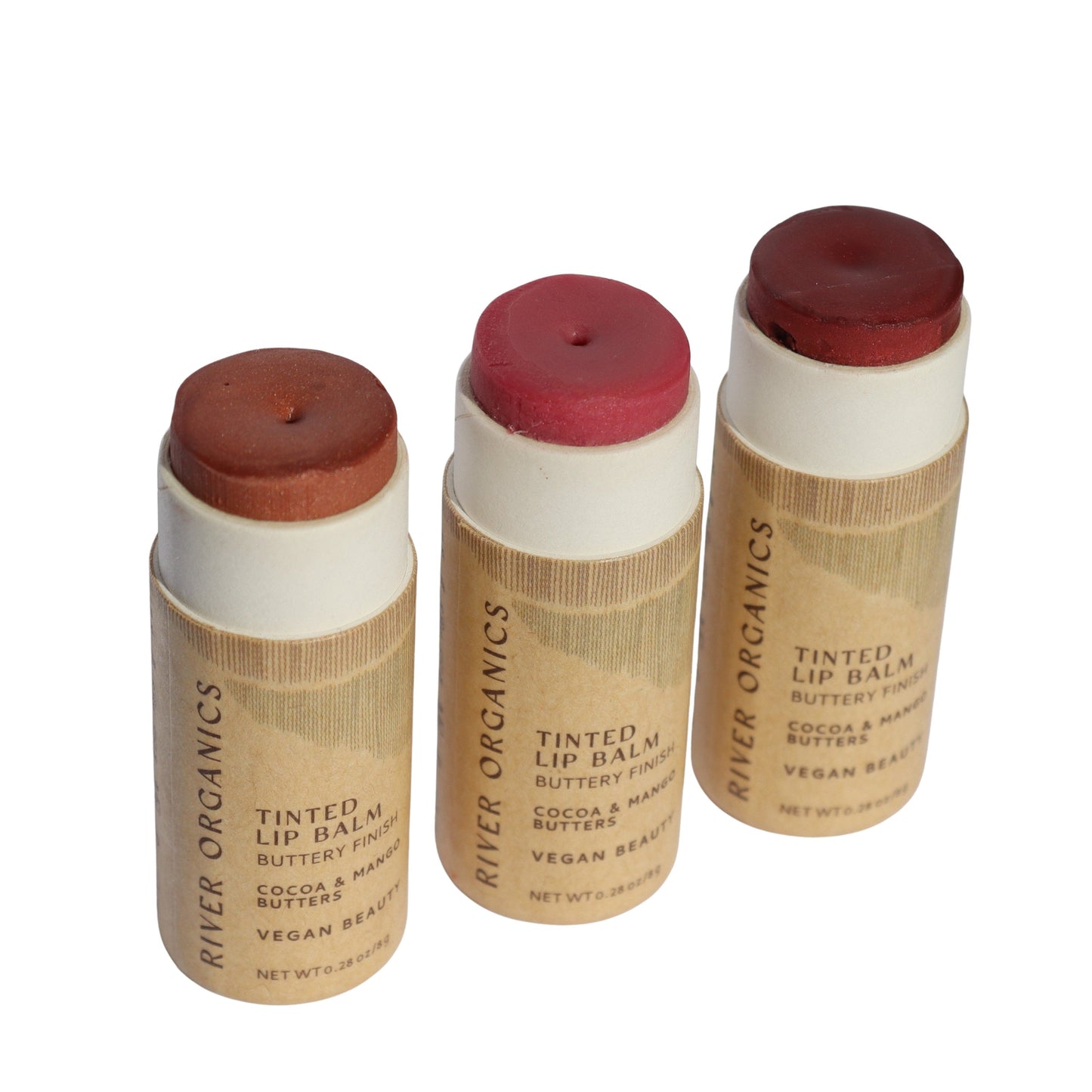 Set of 3 Tinted Vegan Lip Balms - Homeland Harvest
