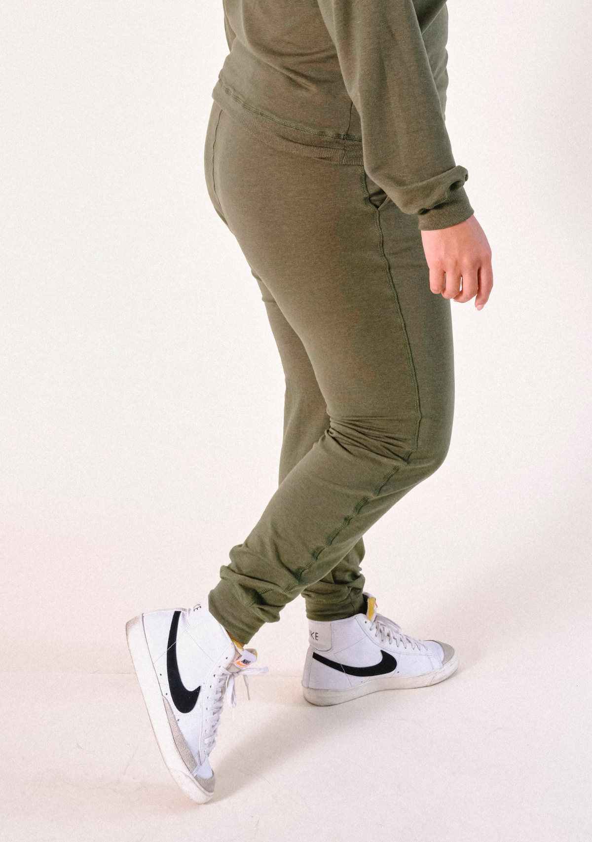 Agnes Organic Cotton + Tencel™ Jogger Pant - Moss - Homeland Harvest