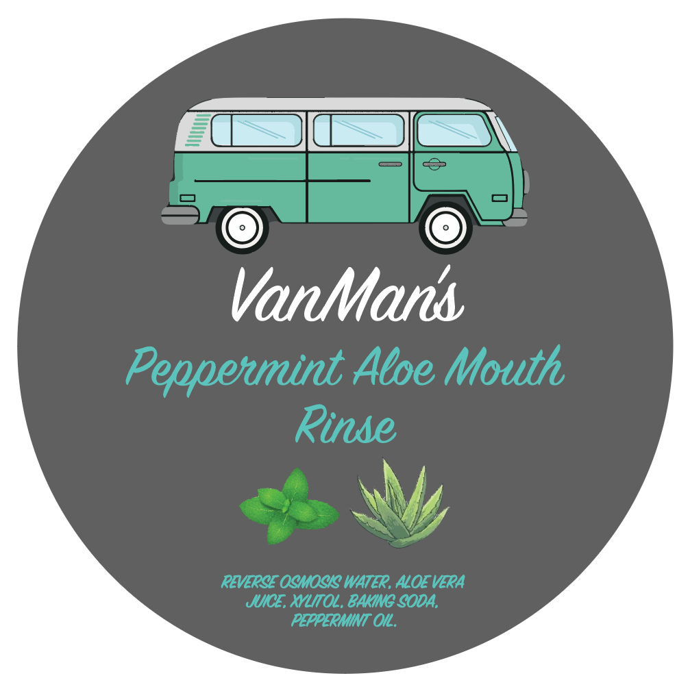 VanMan's Peppermint Aloe Mouth Rinse - 8 oz - Homeland Harvest