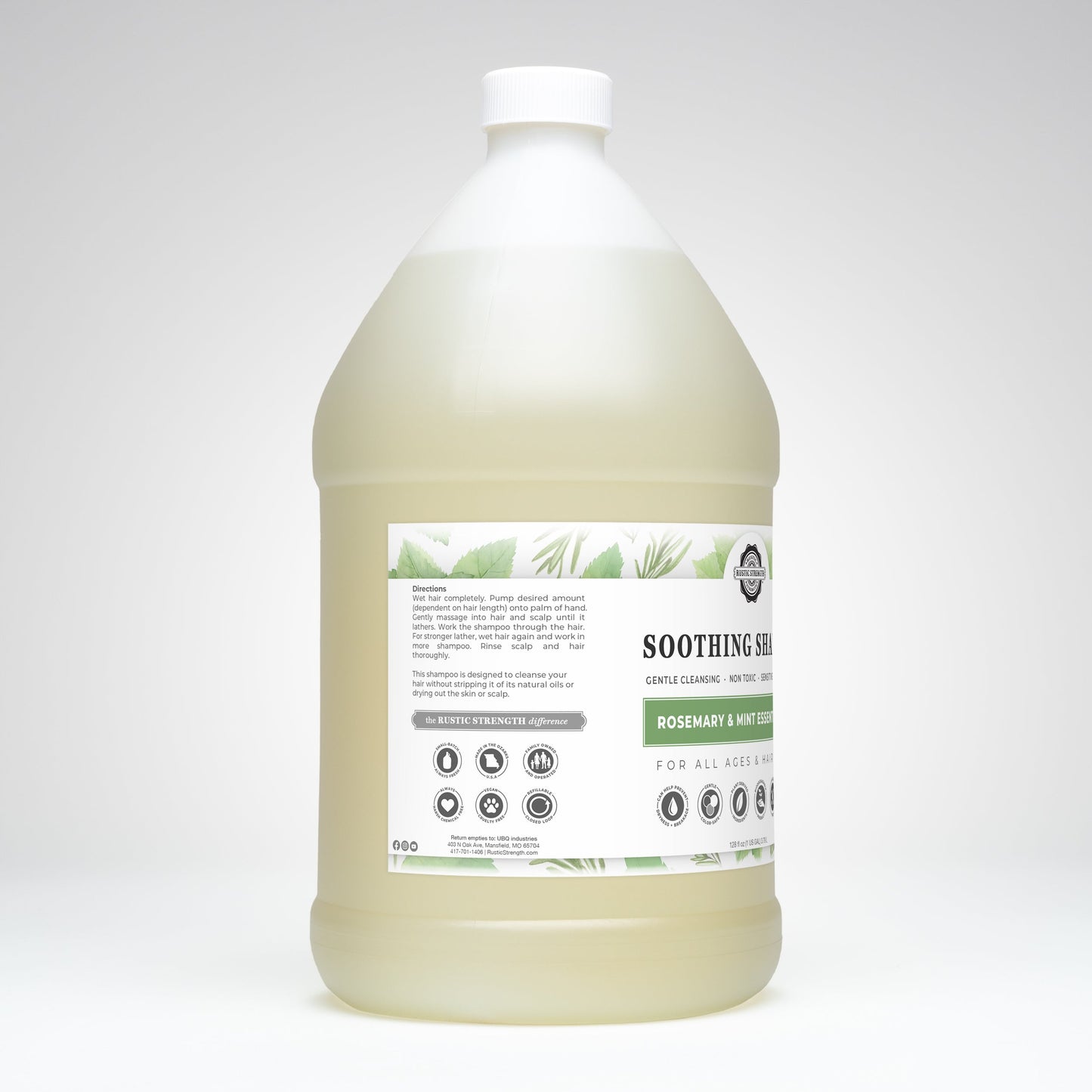 Soothing Shampoo | Rosemary & Mint - Homeland Harvest