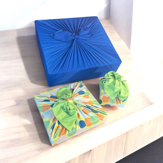 Small Reusable Cloth Furoshiki Gift Wrap | Polka Dots - Homeland Harvest