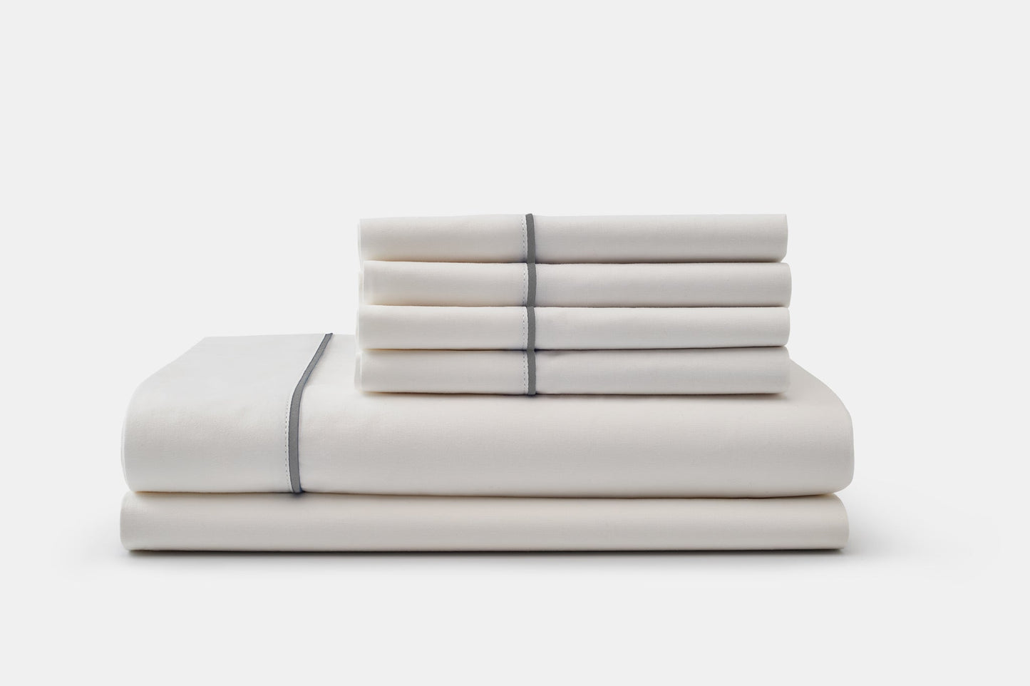 Cotton Piping Design Bed Sheet Set - Homeland Harvest