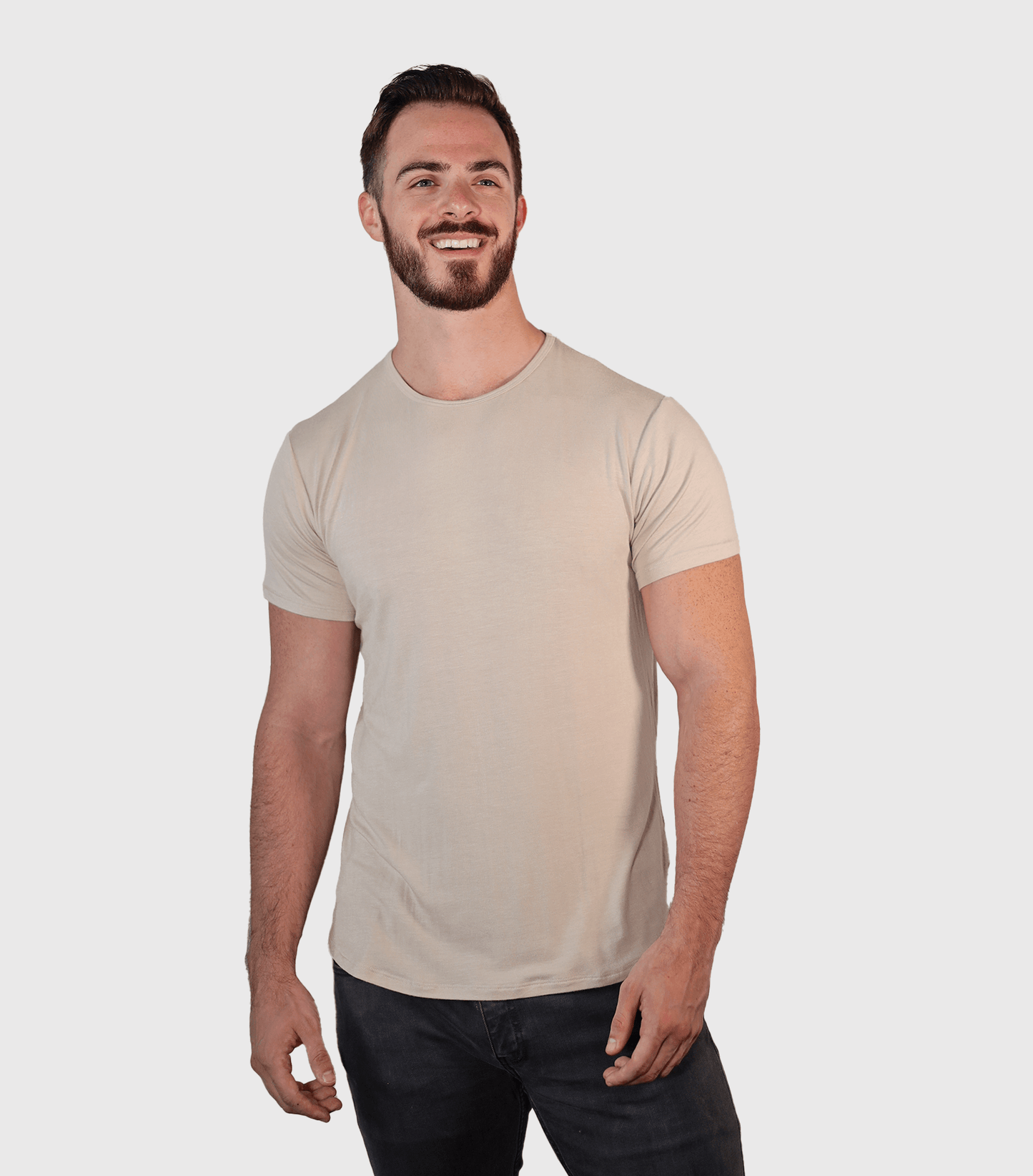 Bamboo Swift Curve-Hem Tee - Black - Homeland Harvest