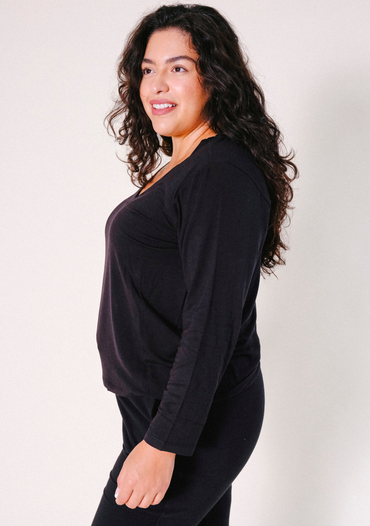 Toni PJ Shirt - Black - Homeland Harvest