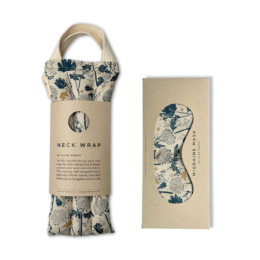 Eye Mask + Neck Wrap Bundle - Wander Field - Homeland Harvest