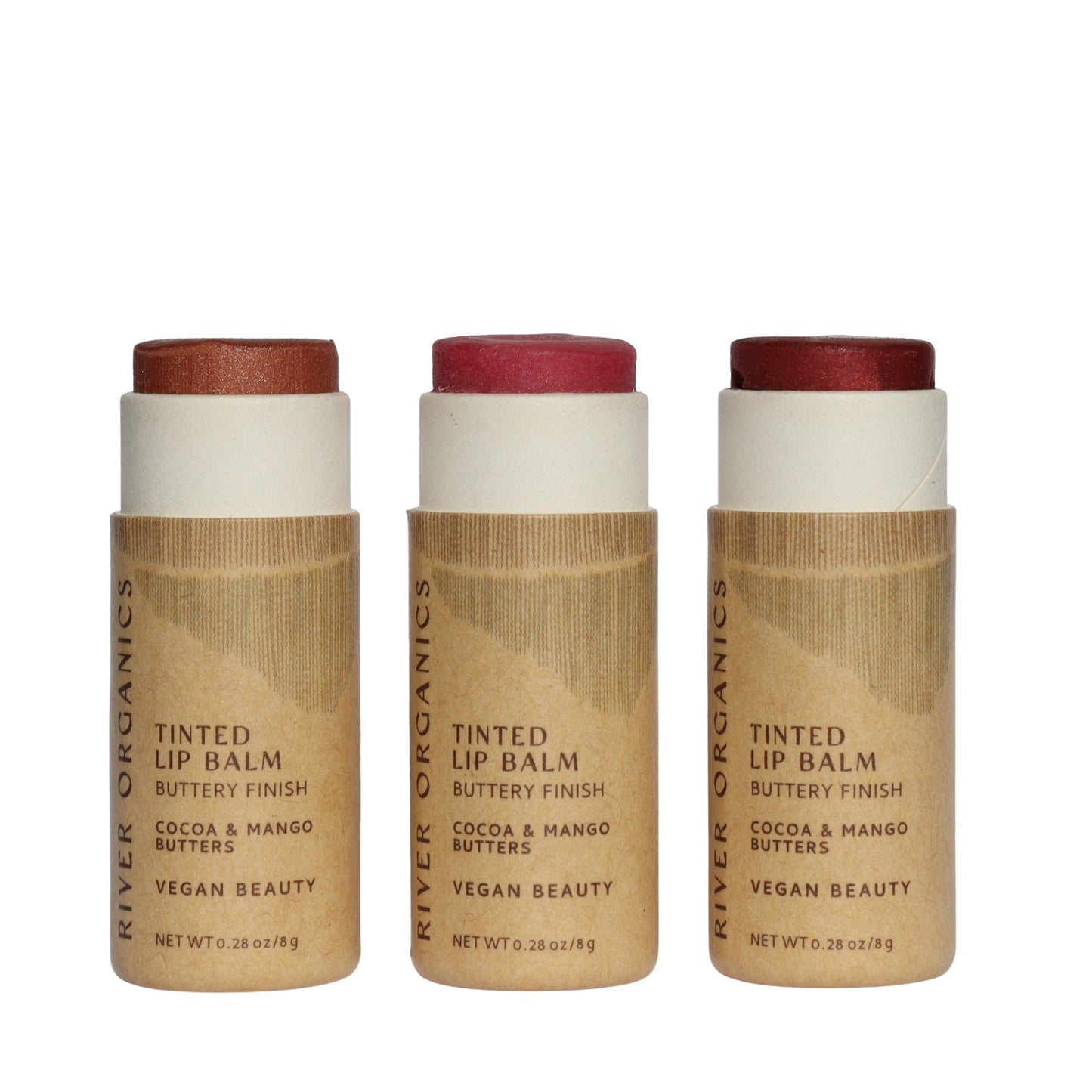 Set of 3 Tinted Vegan Lip Balms - Homeland Harvest
