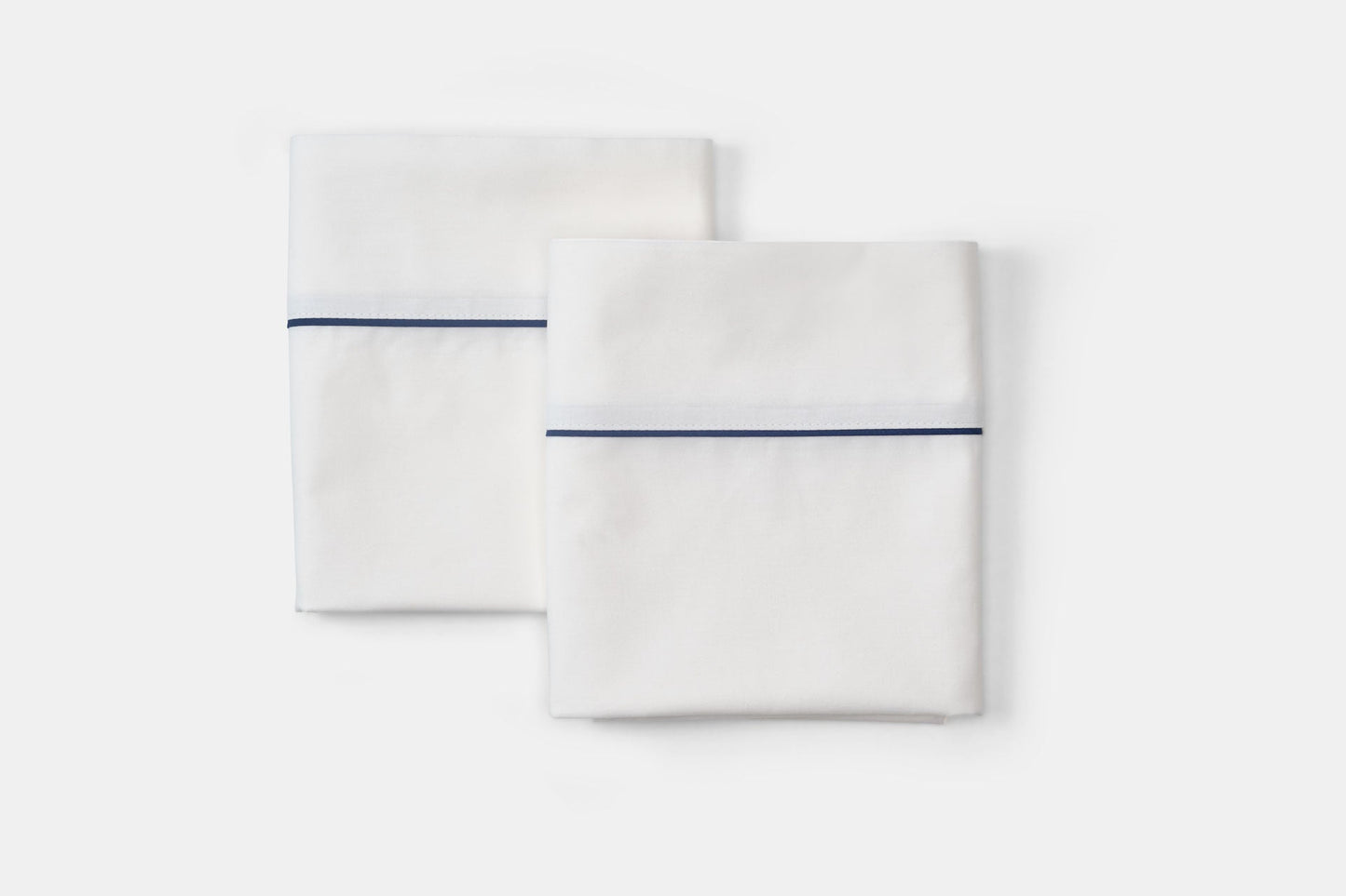 Cotton Bed Pillowcases with Classic Piping Design - Homeland Harvest