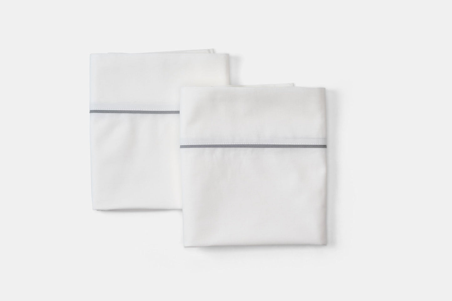 Cotton Bed Pillowcases with Classic Piping Design - Homeland Harvest