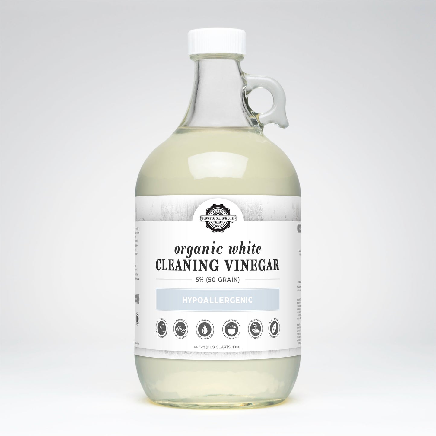 Organic White Cleaning Vinegar | 5% (50 grain) - Homeland Harvest