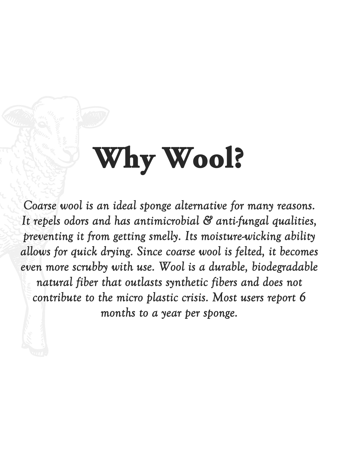 Sustainable Wool Scrub - Homeland Harvest