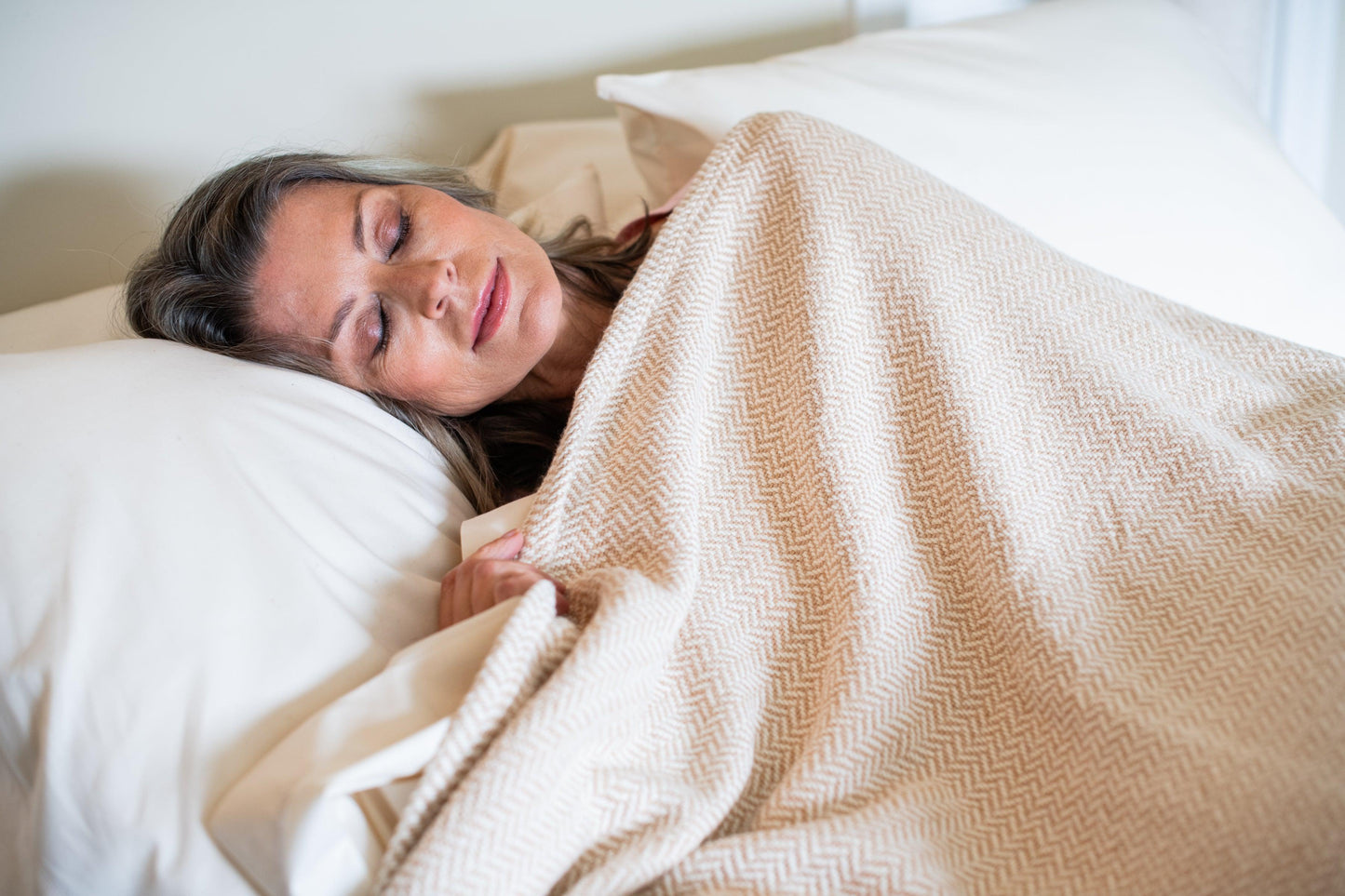 Herringbone Weave Cotton Blanket - Homeland Harvest
