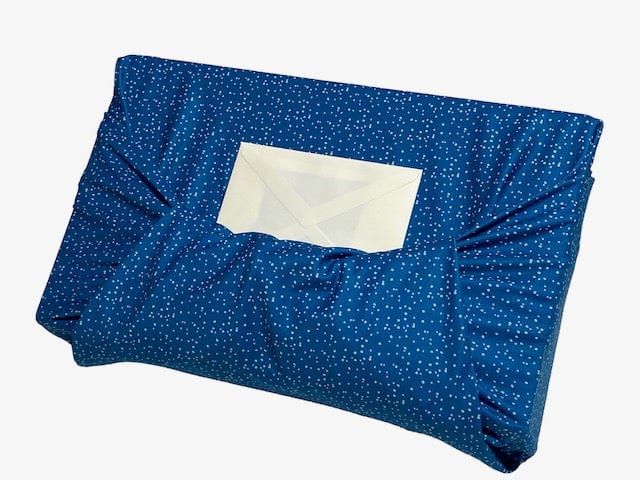 Extra Large Reusable Cloth Furoshiki Gift Wrap | Holiday Shapes & Snow - Homeland Harvest