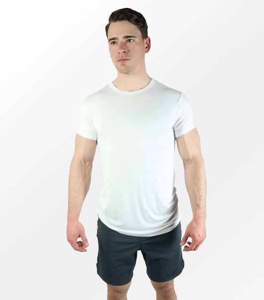 Bamboo Aerotech T-Shirt - White - Homeland Harvest