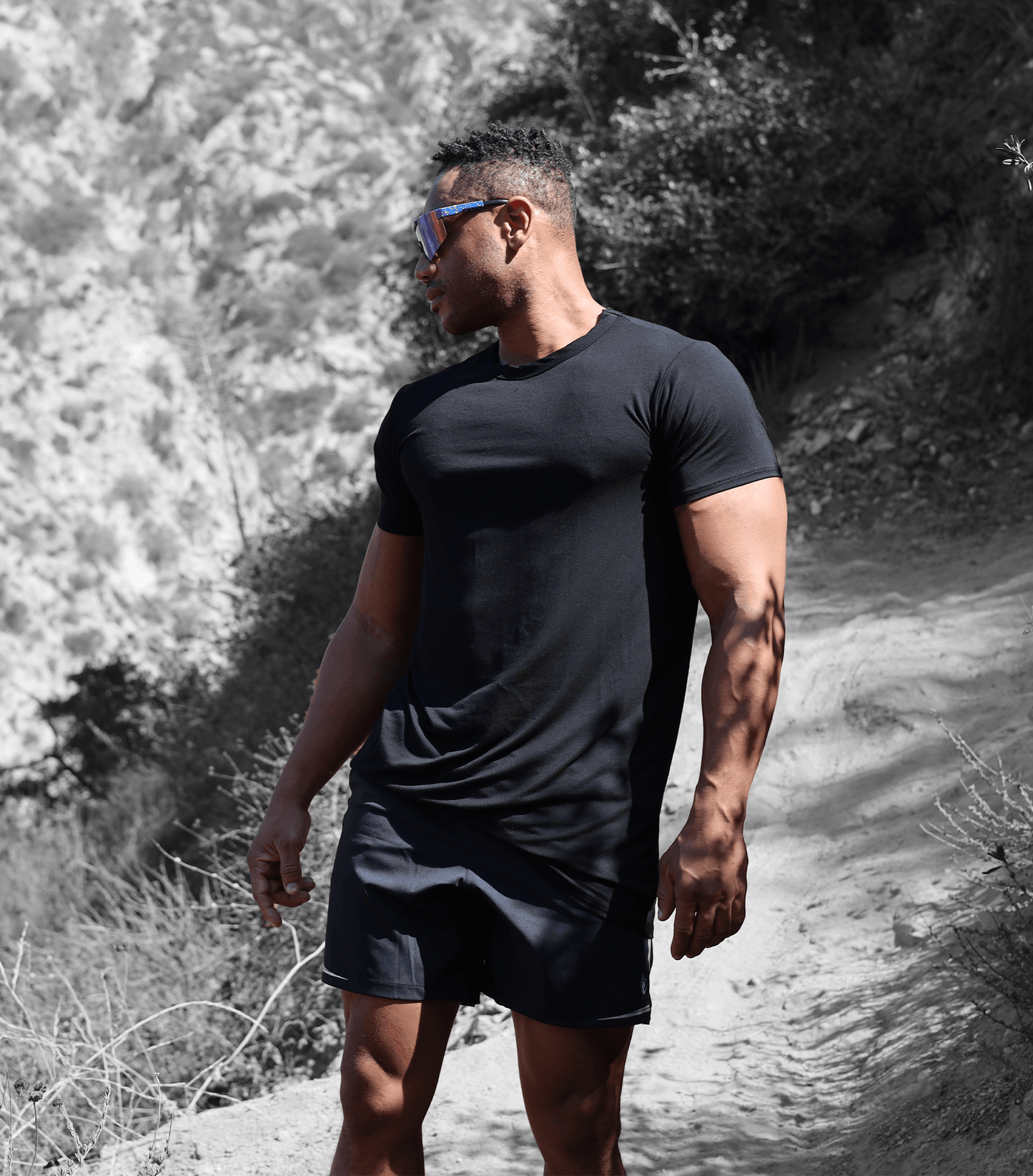 Bamboo Aerotech T-Shirt - Black - Homeland Harvest