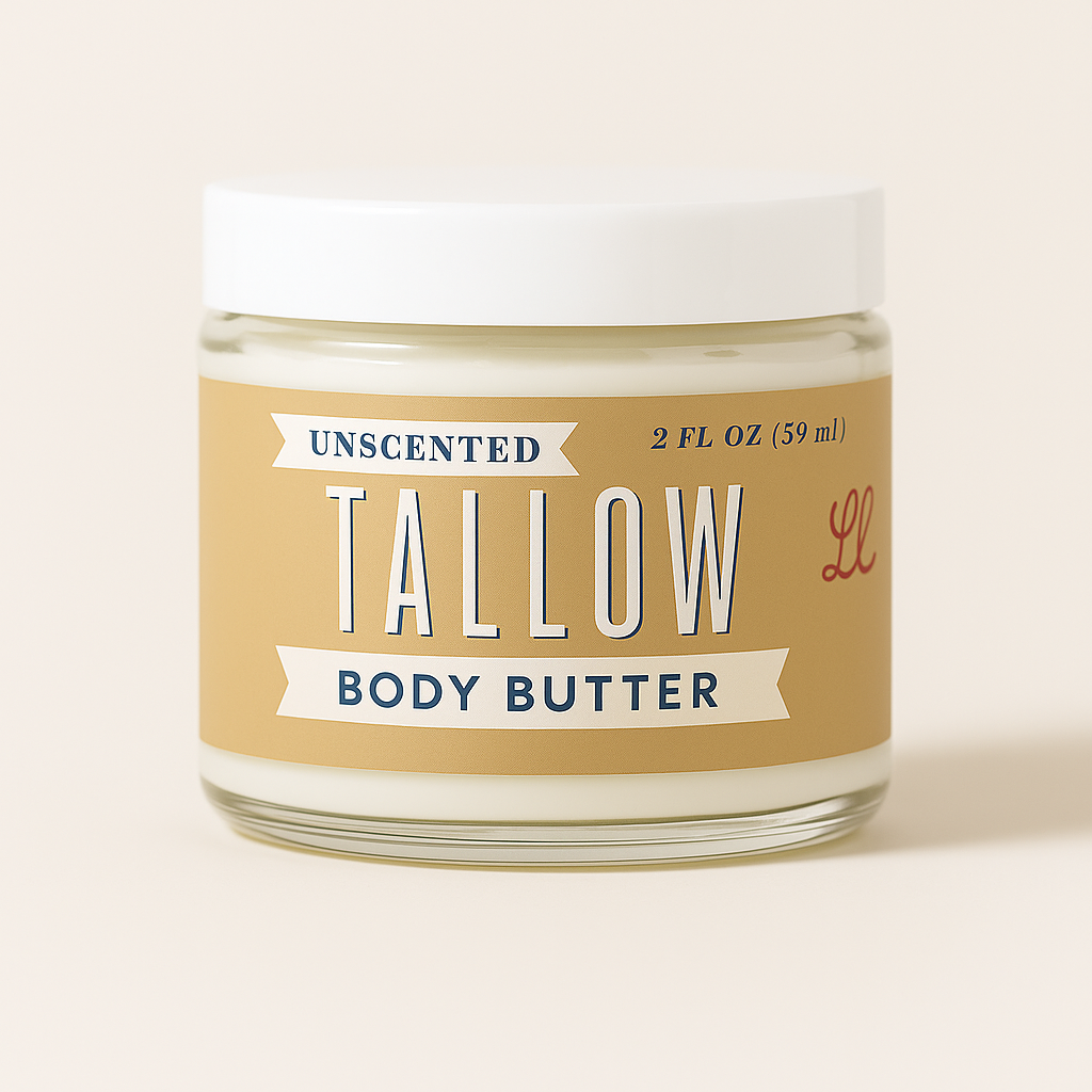 Unscented Tallow Body Butter | Natural Beef Tallow Body Butter