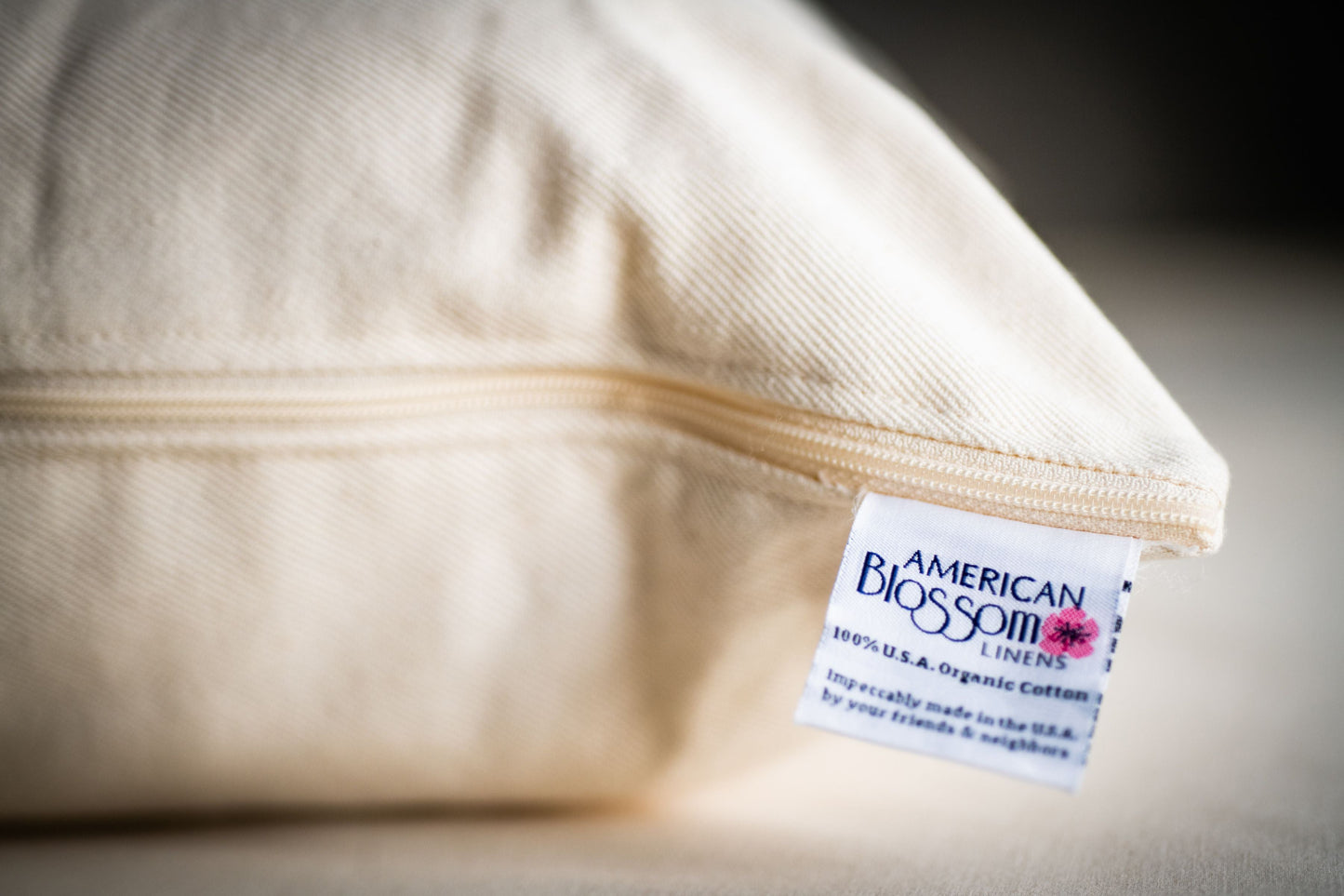 Natural Cotton Pillow With Wool Filling - Homeland Harvest