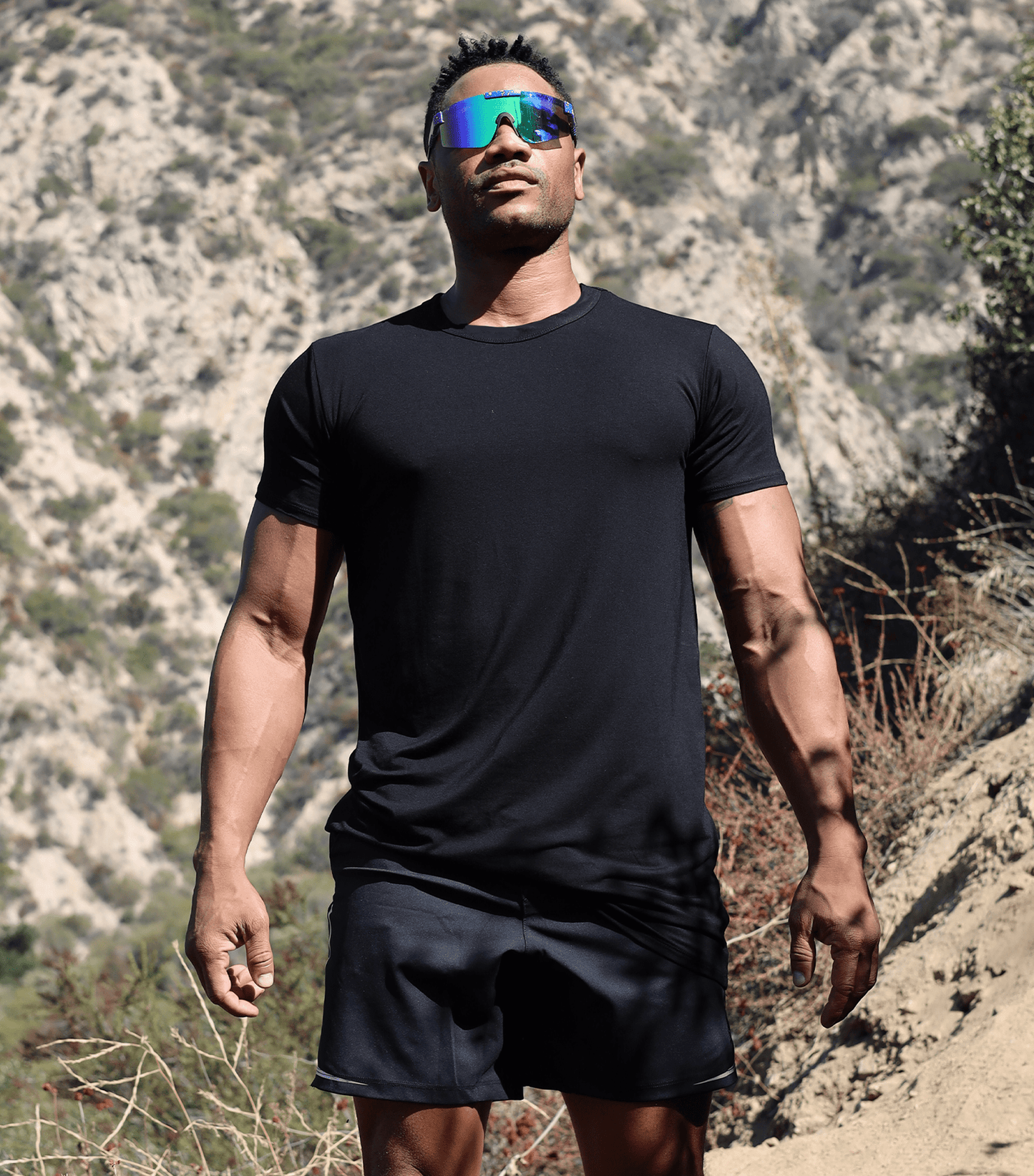 Bamboo Aerotech T-Shirt - Black - Homeland Harvest