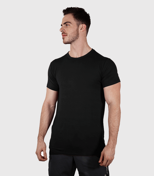 Bamboo Aerotech T-Shirt - Black - Homeland Harvest