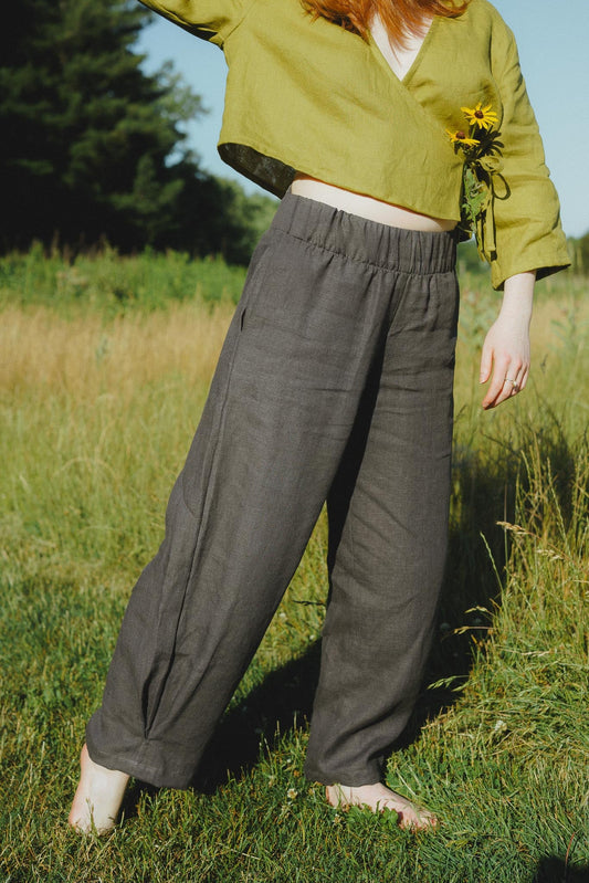 Crescent Moon Pants (Updated) in Stone