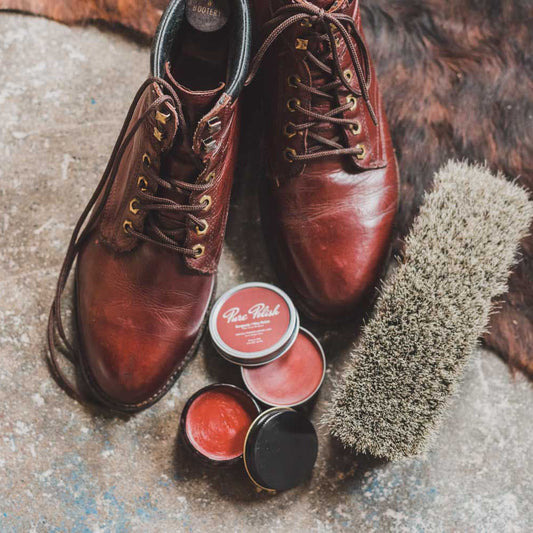 Burgundy Shoe Polish Paste / Wax - Homeland Harvest