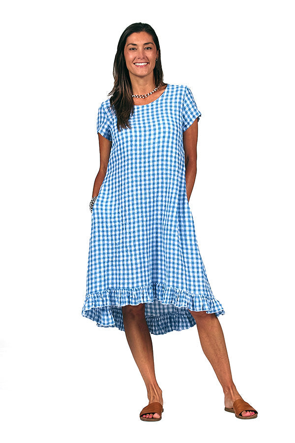 ruffle dress with cap sleeves - Homeland Harvest