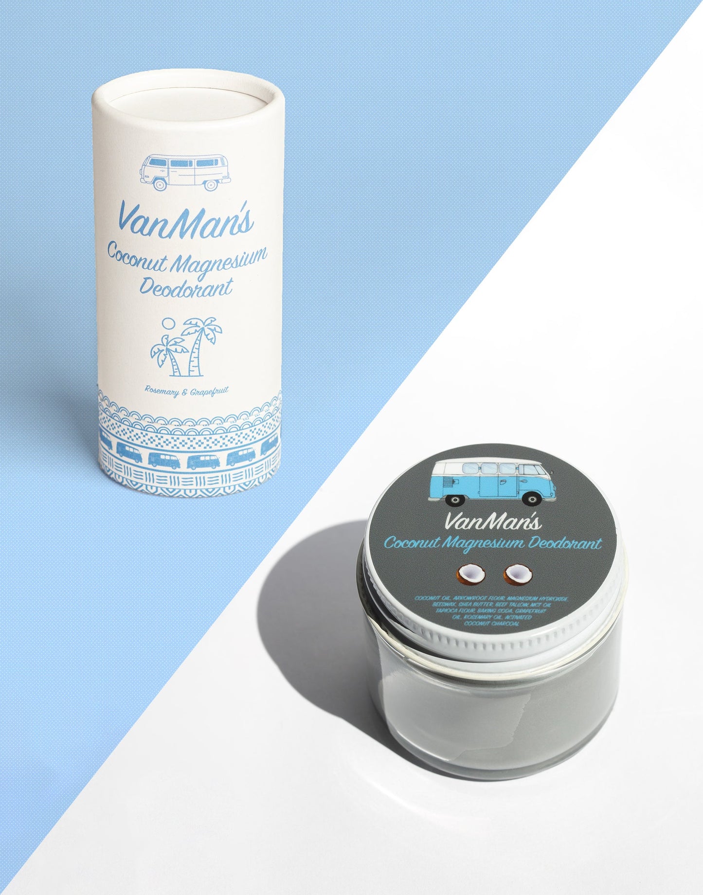 VanMan's Coconut Magnesium Deodorant - 2 oz - Homeland Harvest