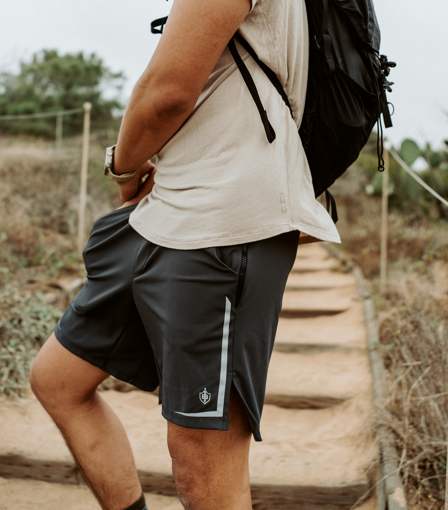 Bamboo Swift Curve-Hem T-Shirt - Heather Grey - Homeland Harvest