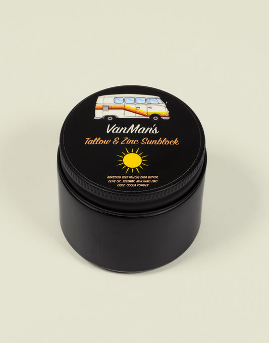 VanMan’s Tallow & Zinc SunBlock - 2 oz - Homeland Harvest