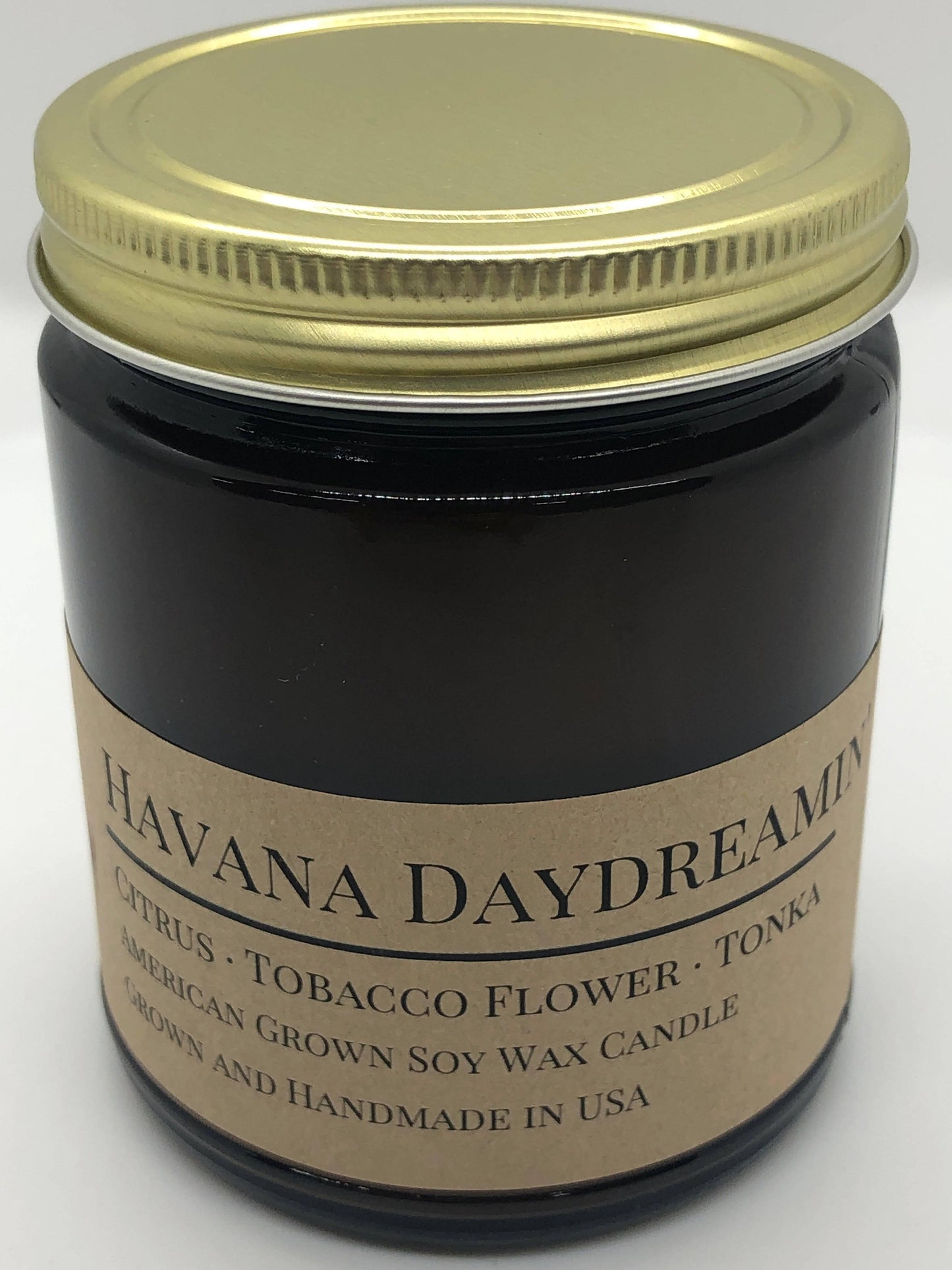 Havana Daydreamin' Soy Wax Candle | 9 oz Amber Apothecary Jar