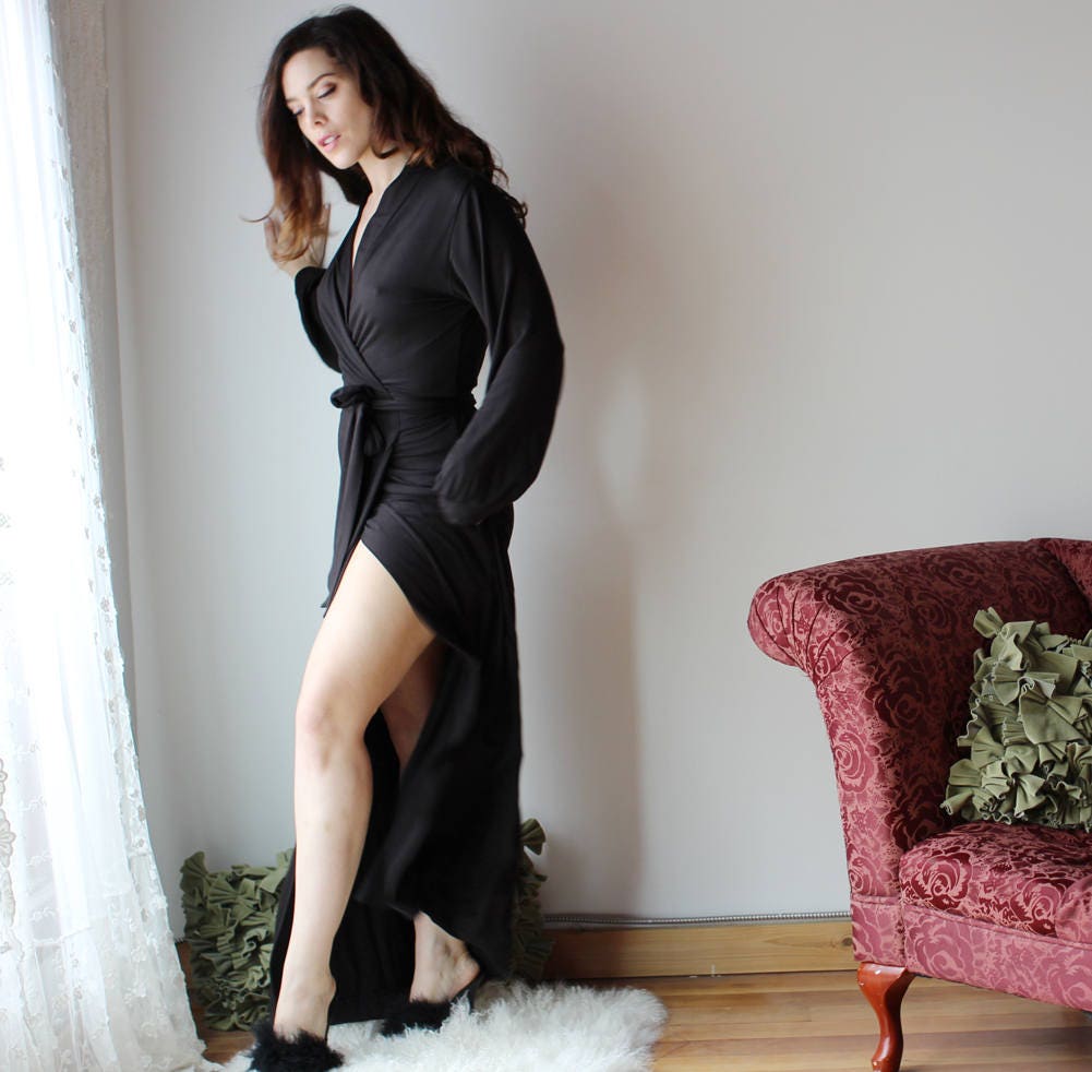 Bamboo Robe With Bishop Sleeves - Homeland Harvest