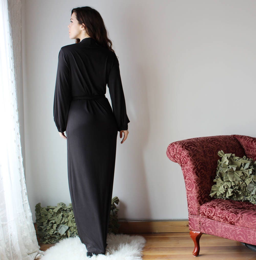 Bamboo Robe With Bishop Sleeves - Homeland Harvest