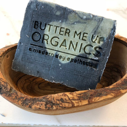 Organic Lemongrass Mint with Activated Charcoal and French Green Clay / VEGAN SOAP / PALM FREE - Homeland Harvest