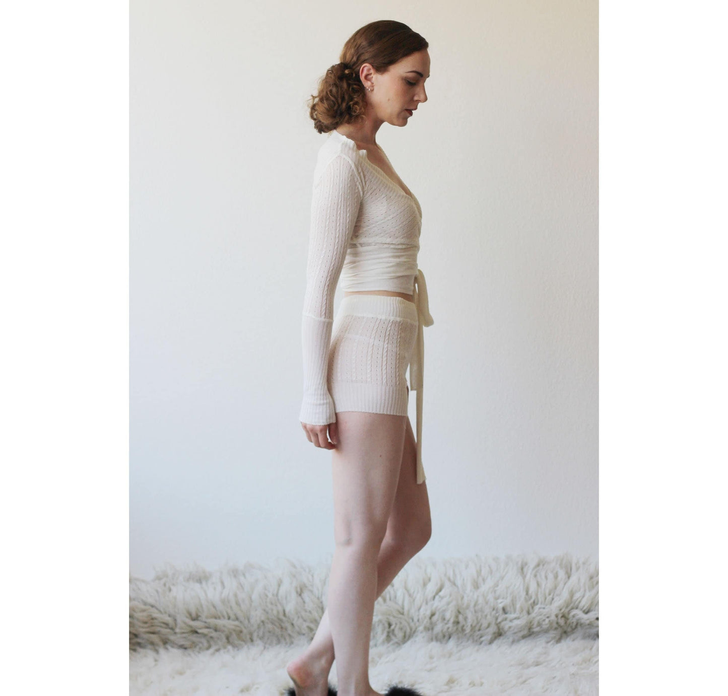 silk and cashmere shrug or wrap cardigan - Homeland Harvest