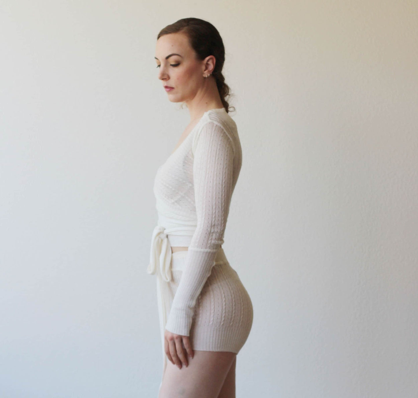 silk and cashmere shrug or wrap cardigan - Homeland Harvest
