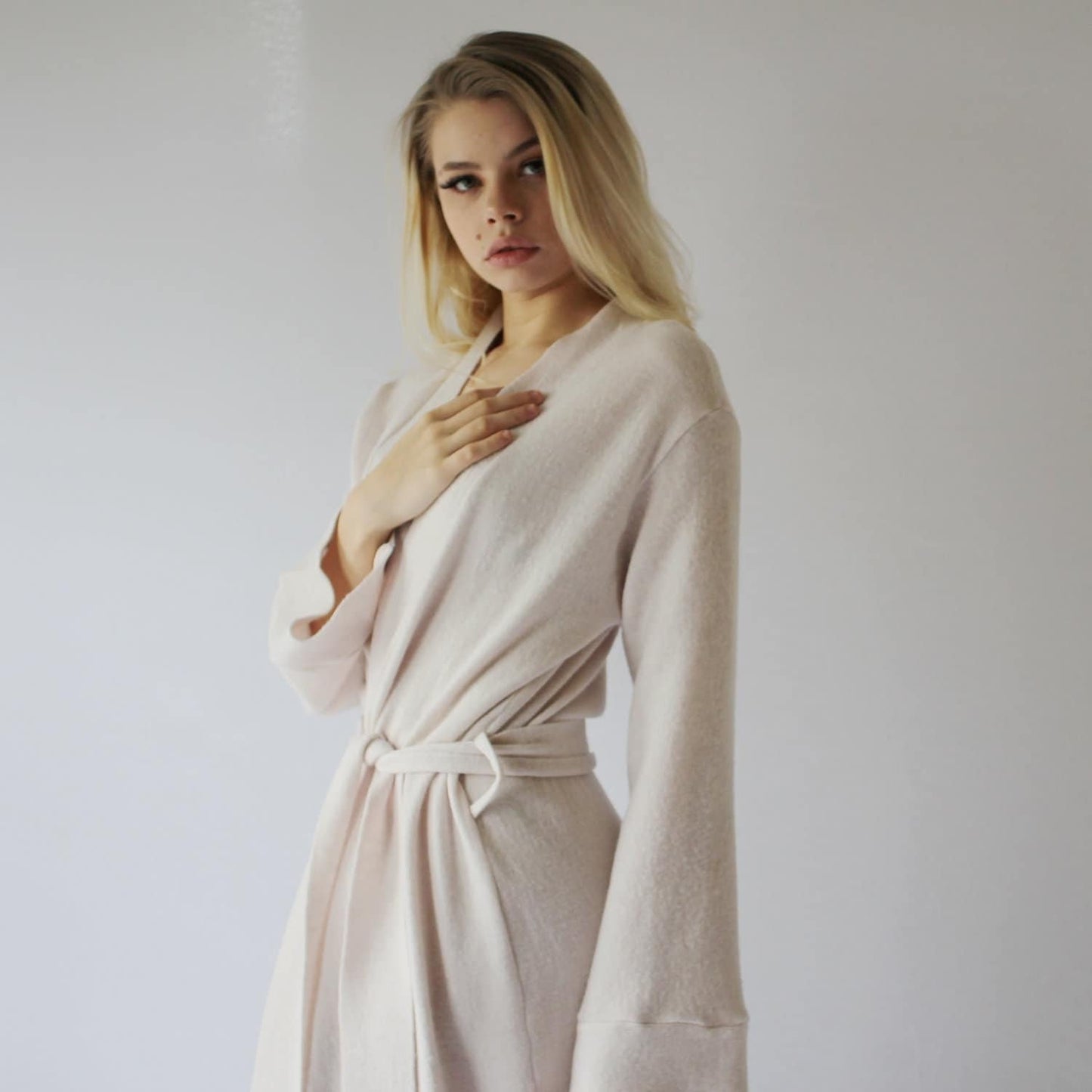 Long Merino Wool Robe - Homeland Harvest