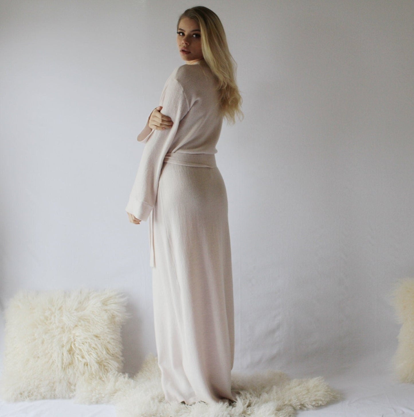 Long Merino Wool Robe - Homeland Harvest