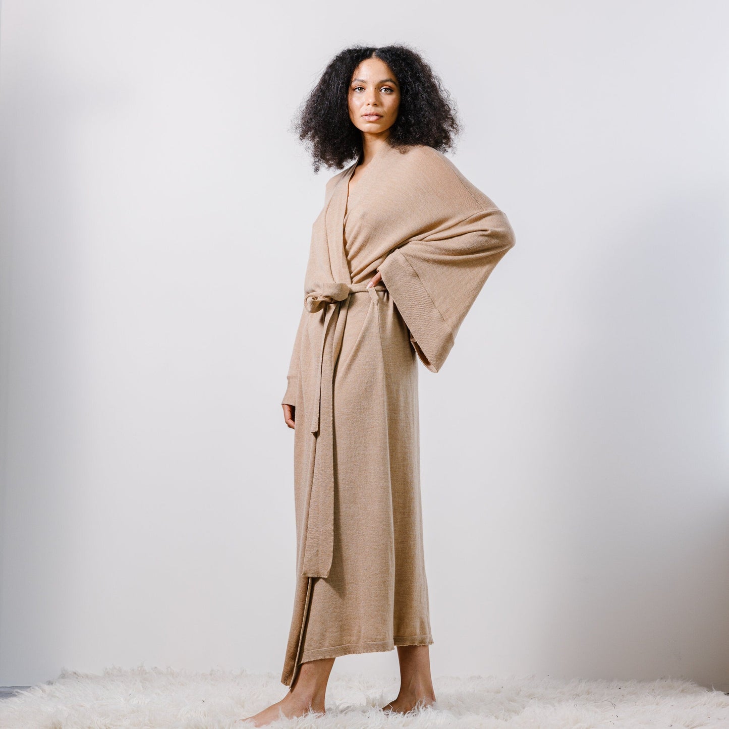 Wool Kimono Robe - Homeland Harvest