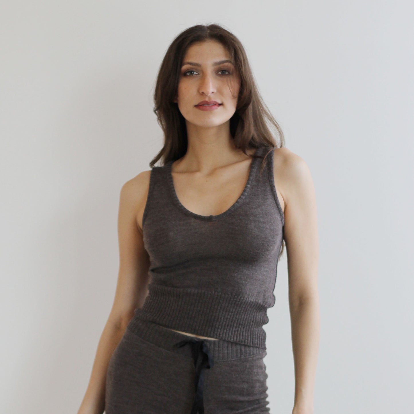 Merino Wool Sweater Knit Tank Top - Homeland Harvest