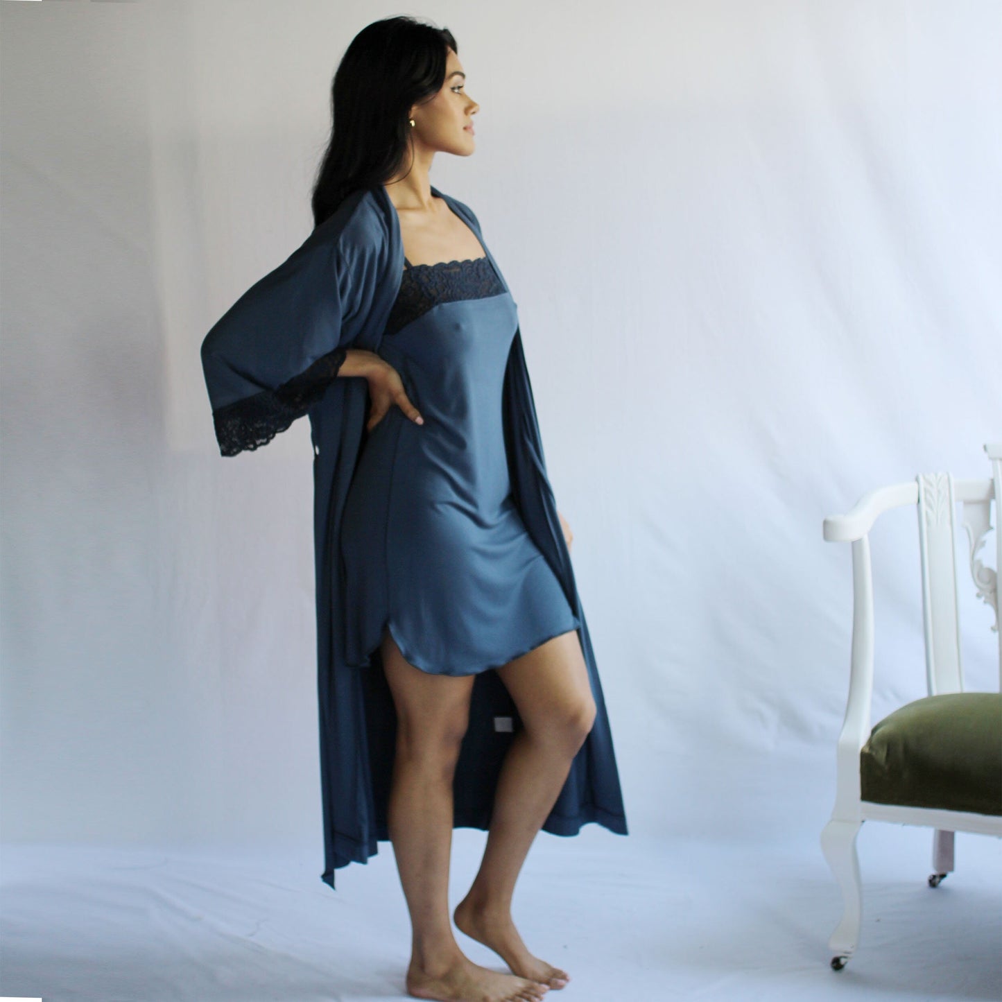 Bamboo Slip with Lace Trim - Homeland Harvest