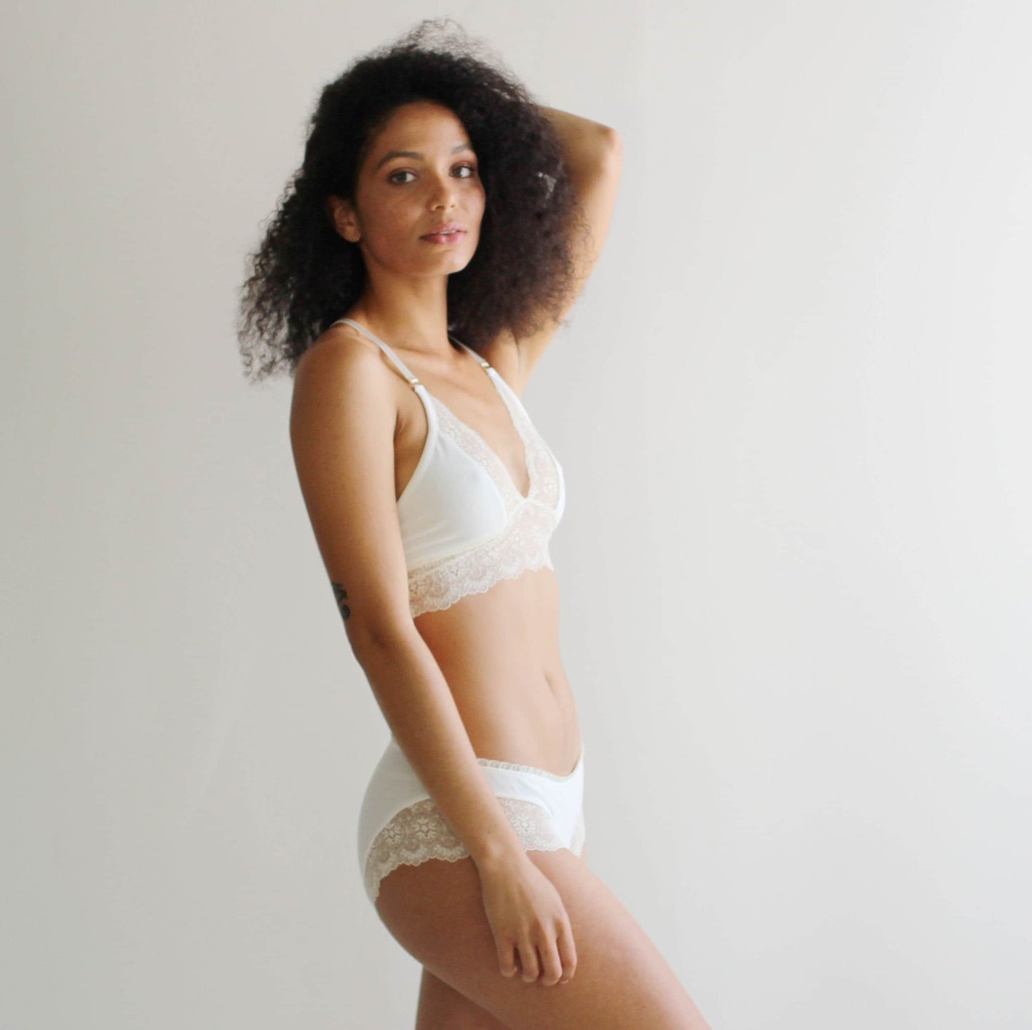 Organic Cotton Lingerie Set Including the Bralette and Panties - Homeland Harvest
