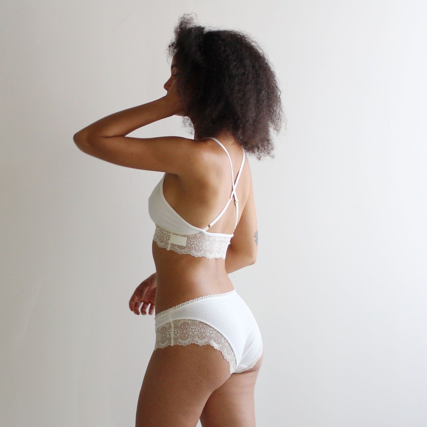 Organic Cotton Lingerie Set Including the Bralette and Panties - Homeland Harvest