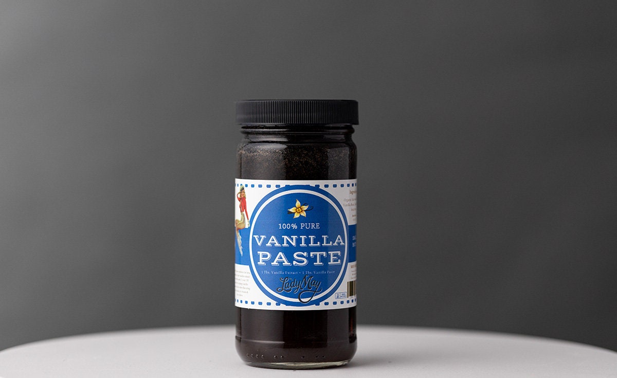 100% Pure Vanilla Bean PASTE 8oz jar, Premium Quality Goods by The Lady May