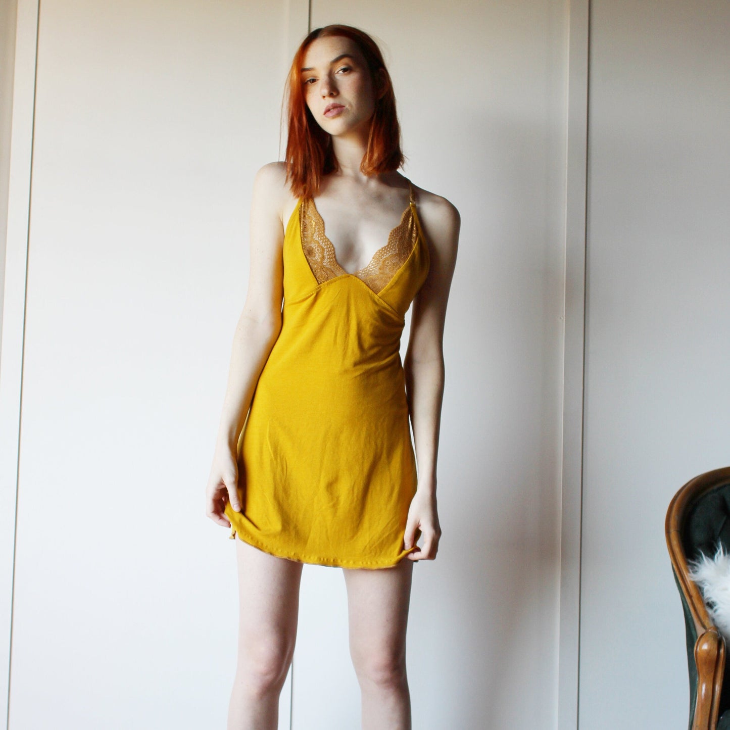 Lace Trimmed Nightgown - Homeland Harvest