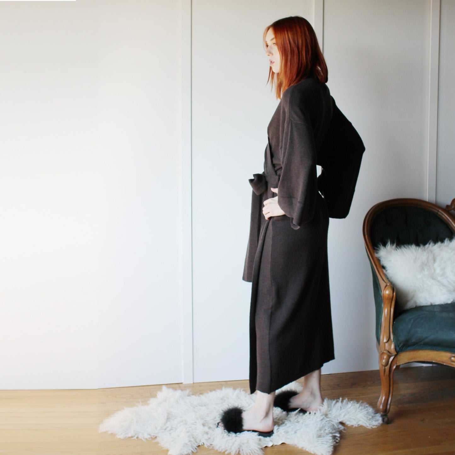 Wool Kimono Robe - Homeland Harvest