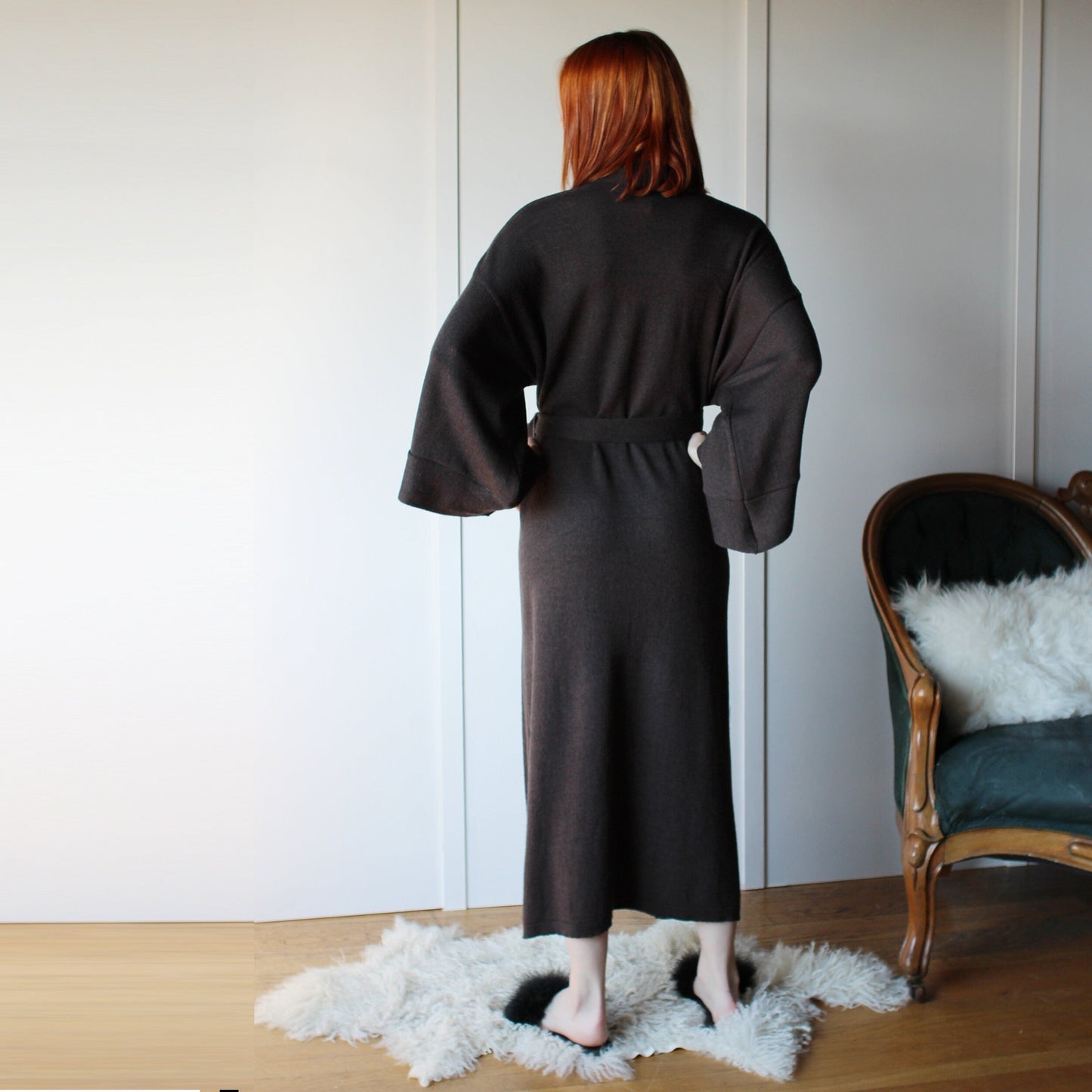 Wool Kimono Robe - Homeland Harvest