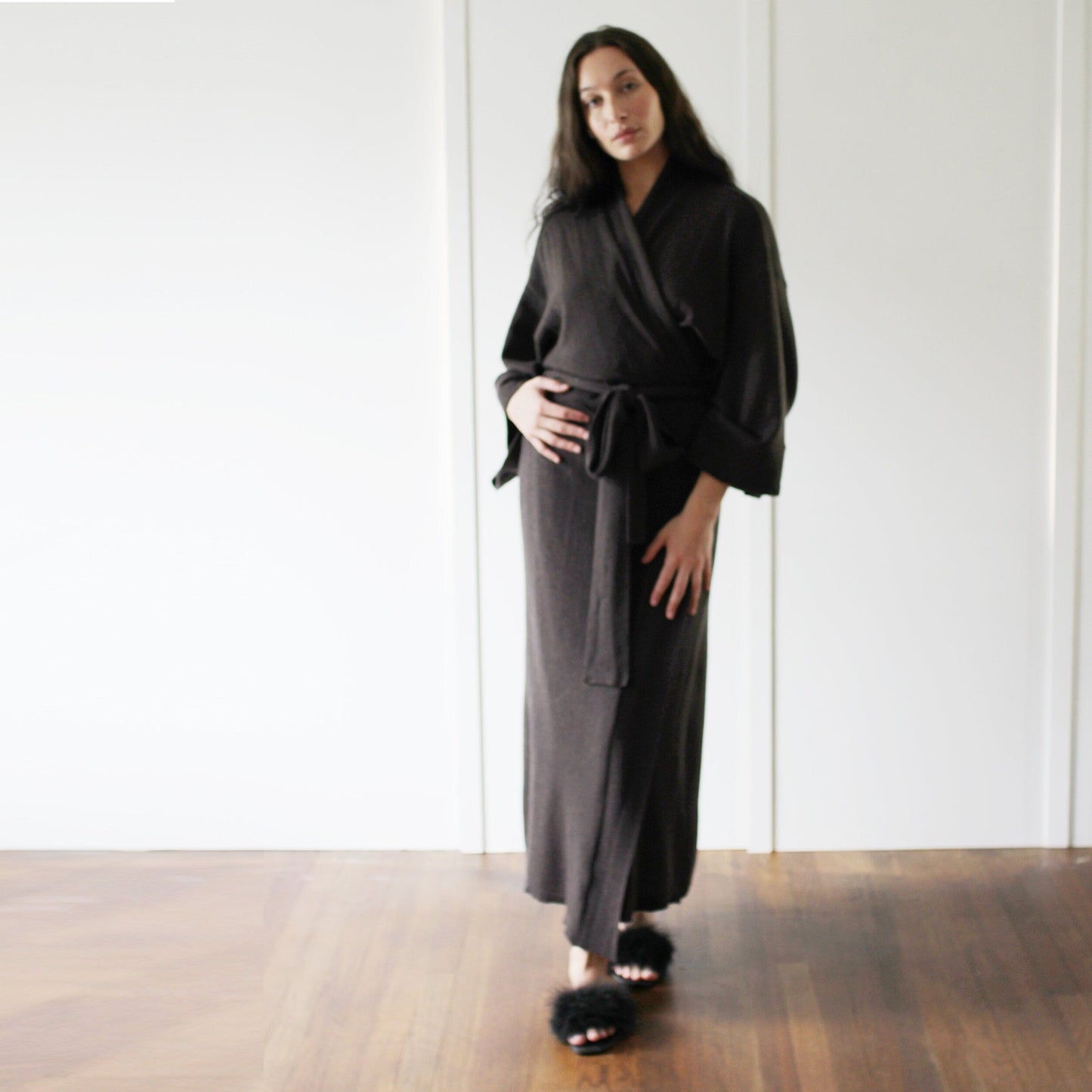 Wool Kimono Robe - Homeland Harvest